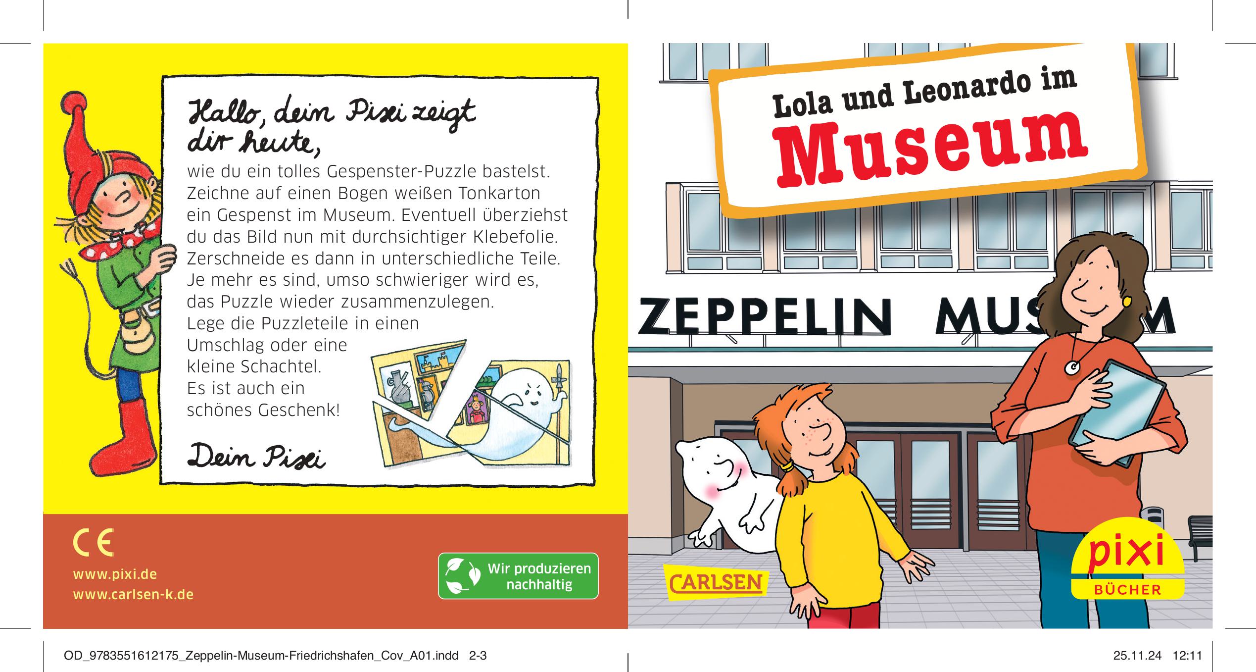 Cover vom Pixi-Buch Lola und Leonardo im Zeppelin Museum