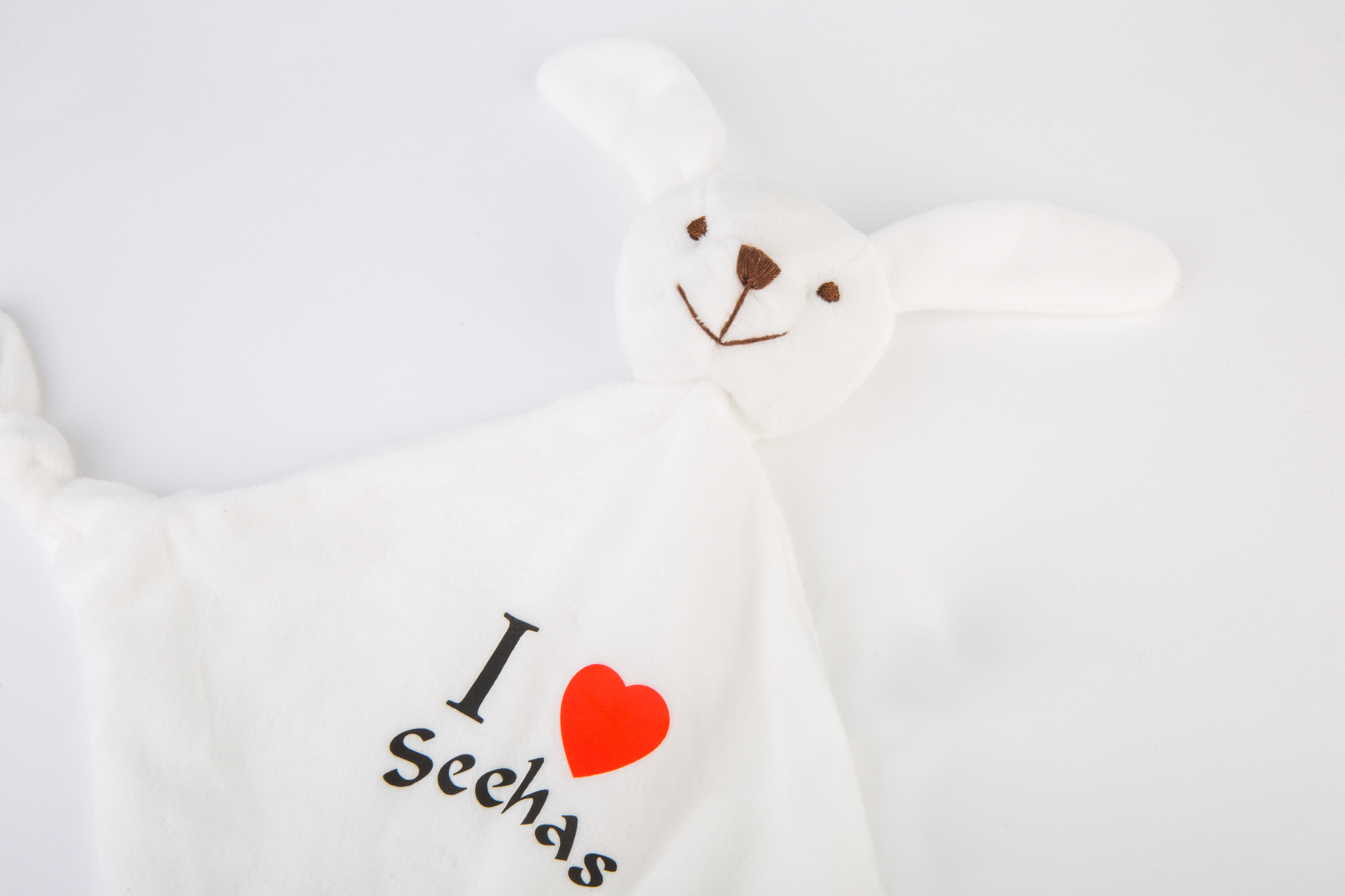 Baby Schmusetuch "I love Seehas"