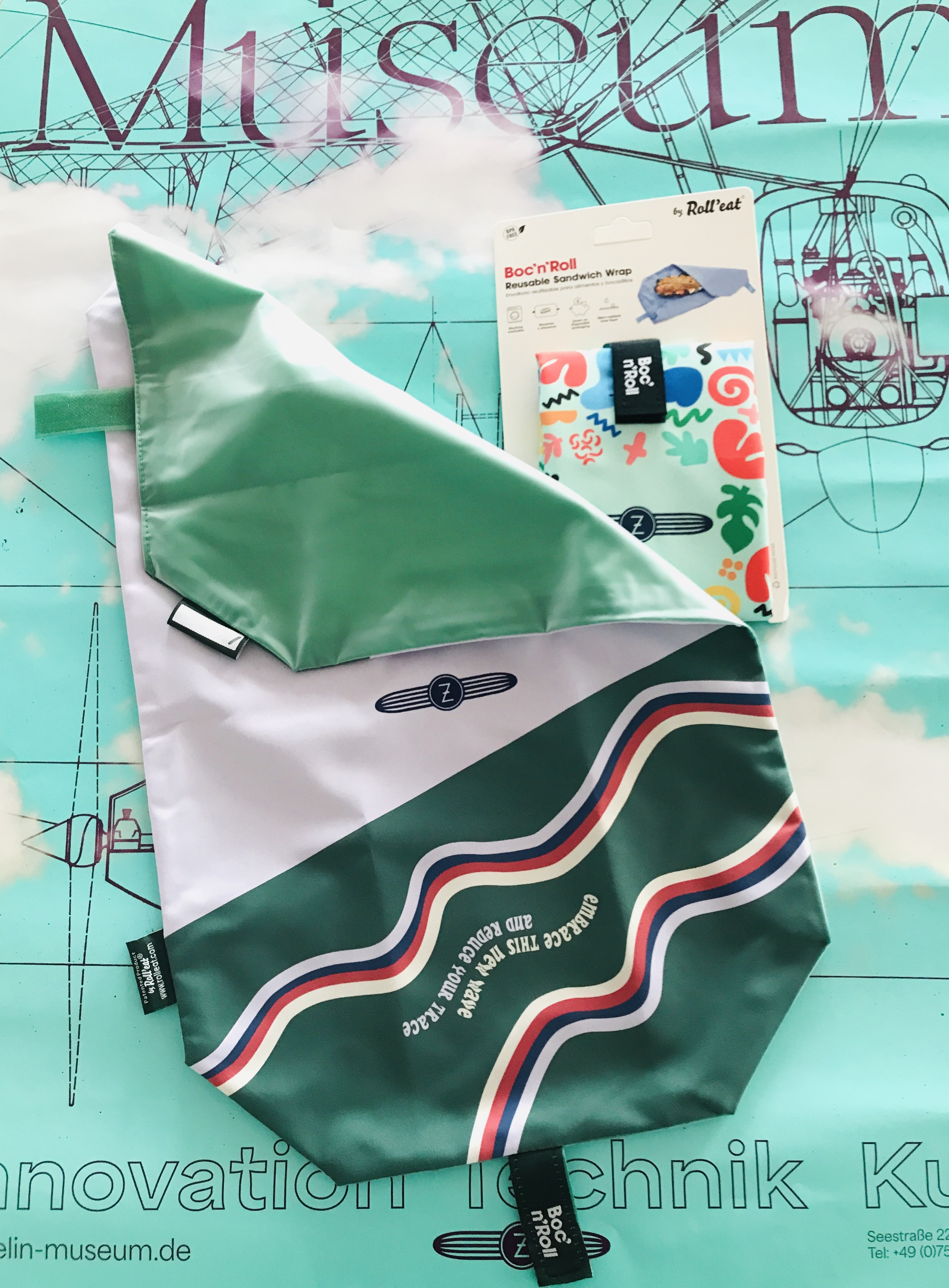 Boc’n’Roll- wiederverwendbare Sandwichverpackung