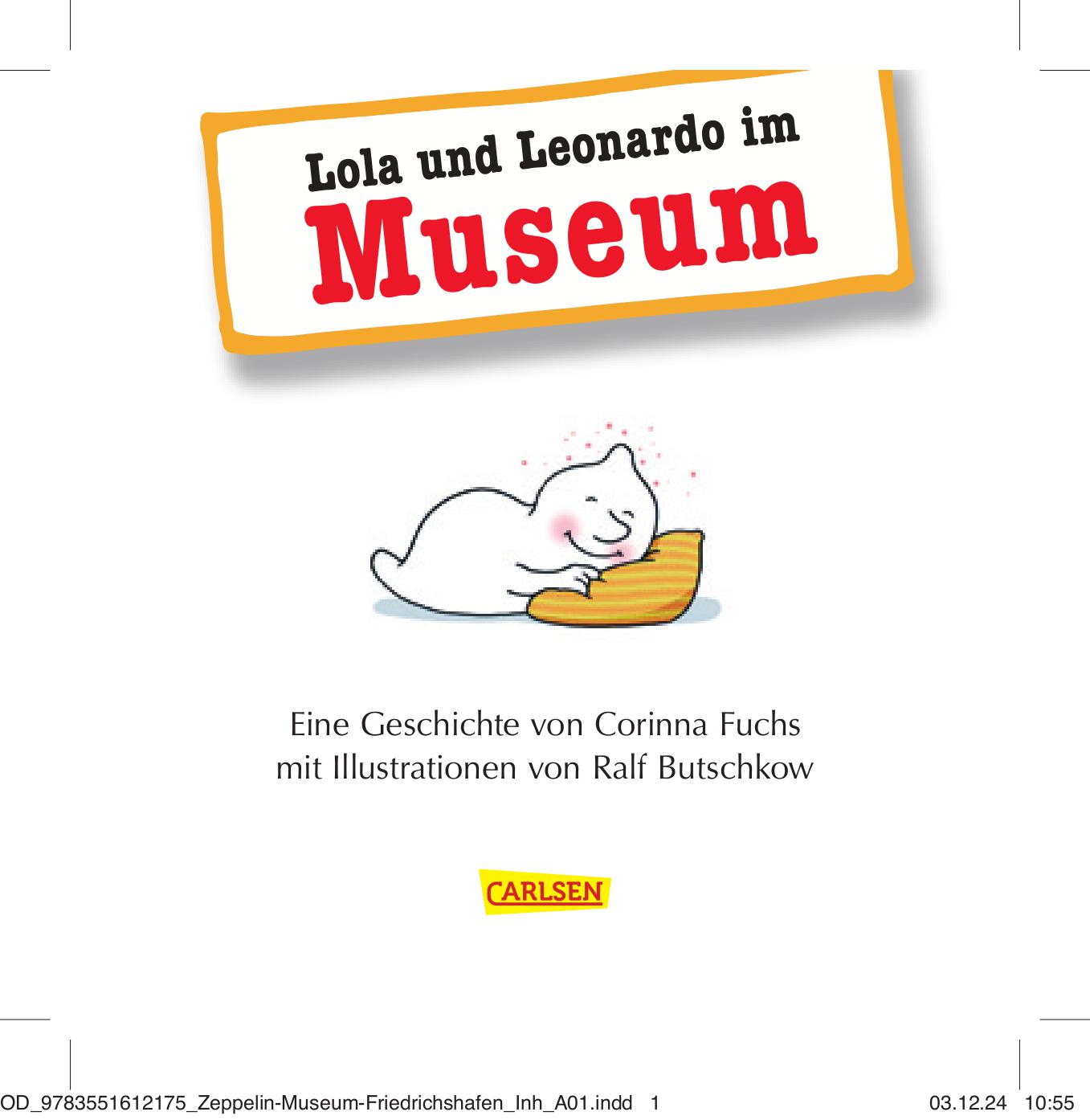 Pixi-Buch Lola und Leonardo im Zeppelin Museum