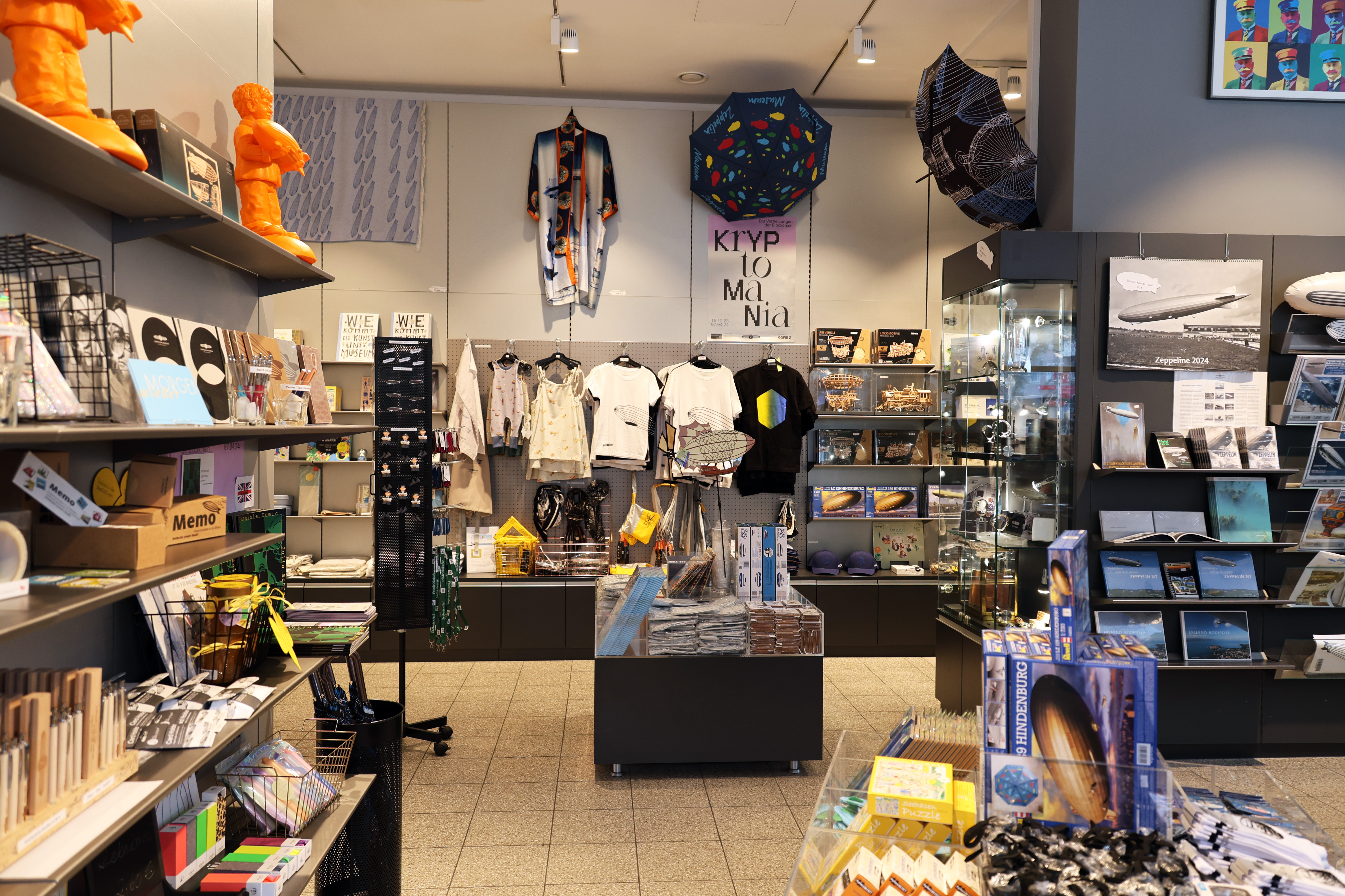 Ansicht der Produktregale im Shop