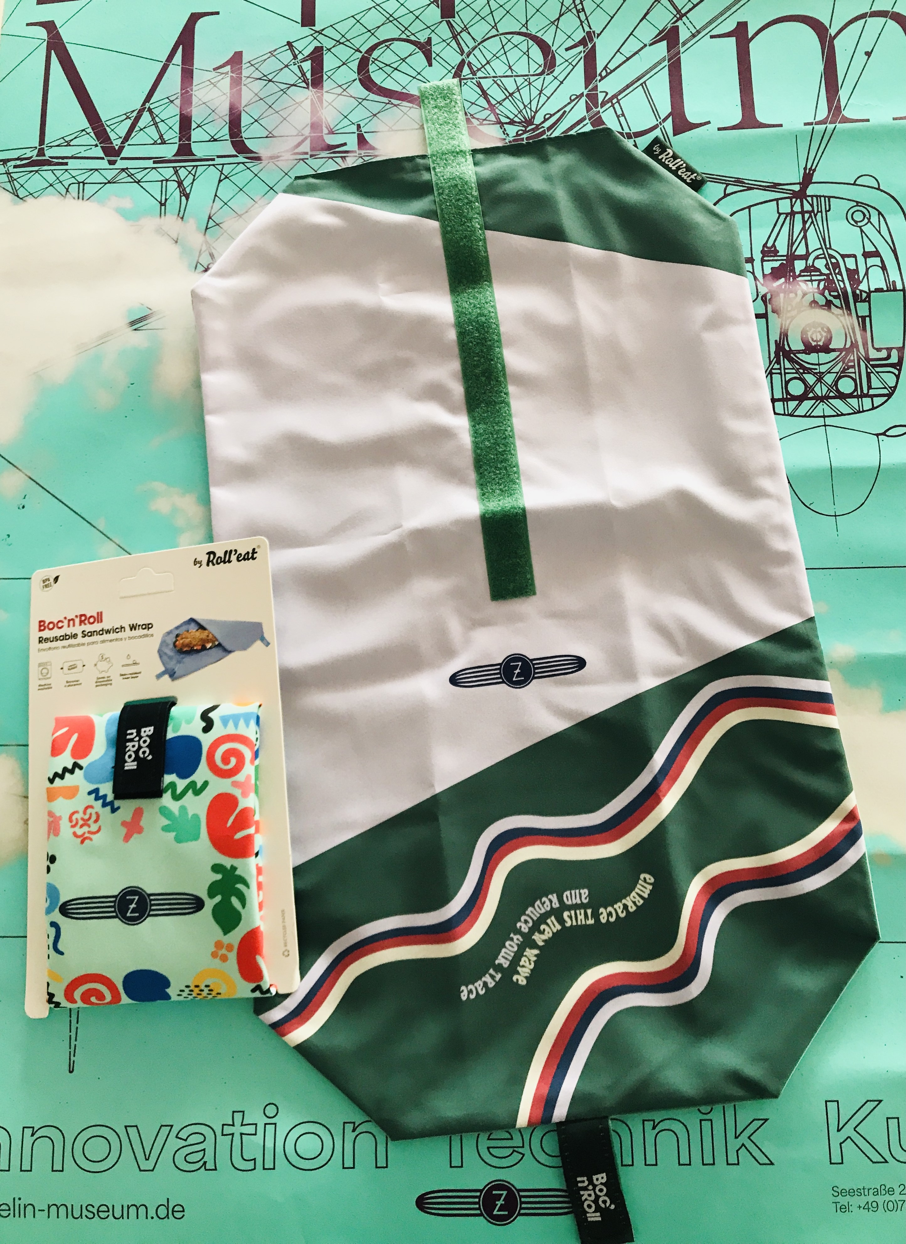 Boc’n’Roll- wiederverwendbare Sandwichverpackung